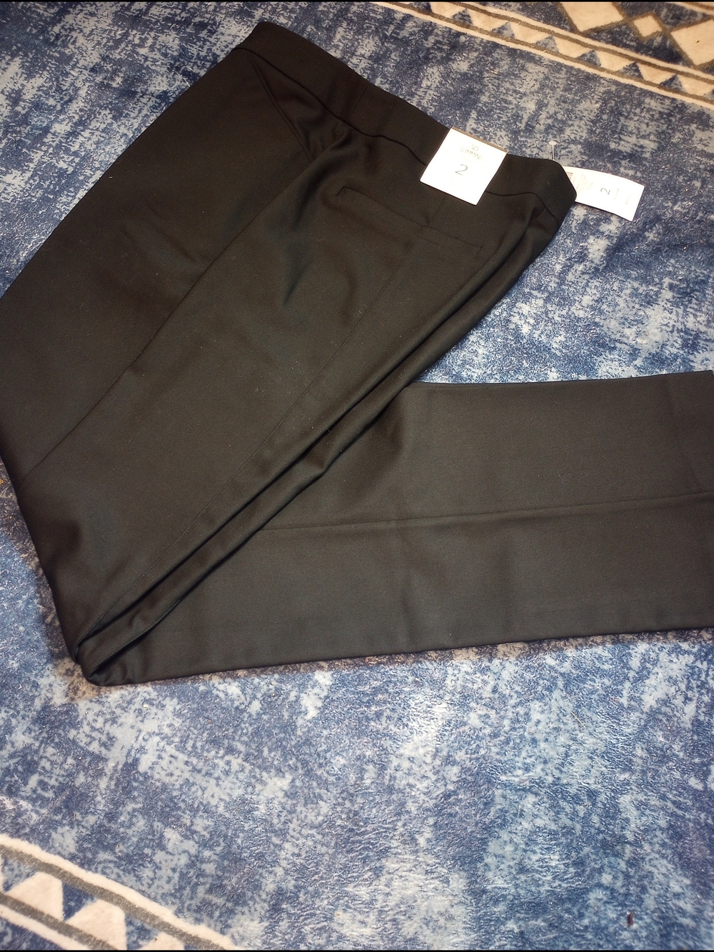 Chico's Black Creased Dress Pants